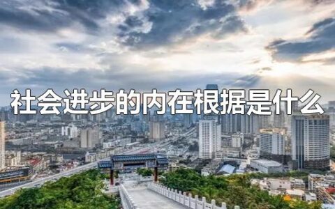 社会进步的内在根据是什么