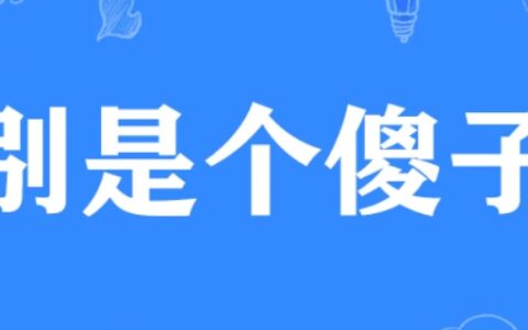 “你别是个傻子吧”是什么梗