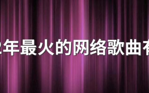 2022年最火的网络歌曲有哪些 2022年最火的网络歌曲10首分享