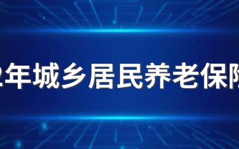 2022年城乡居民养老保险怎么交 2022个人养老保险缴费标准