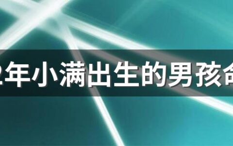 2022年小满出生的男孩命运 热情善良 开朗快乐