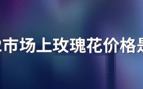 2022市场上玫瑰花价格是多少钱一株？