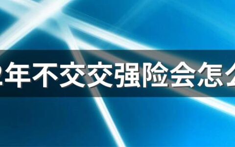 2022年不交交强险会怎么样 汽车交强险过期怎么处罚