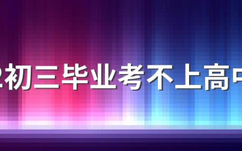 2022初三毕业考不上高中可以复读吗 中考不理想初三复读一年值得吗