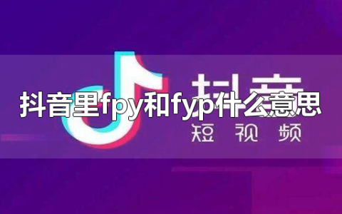 抖音里fpy和fyp什么意思