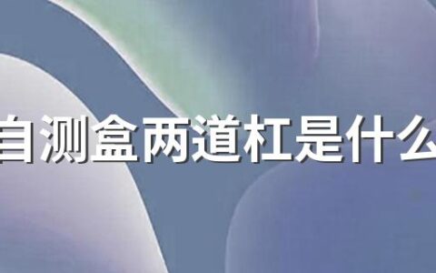 新冠自测盒两道杠是什么意思 新冠自测盒是一次性的吗