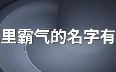 游戏里霸气的名字有哪些 手游游戏名字300个