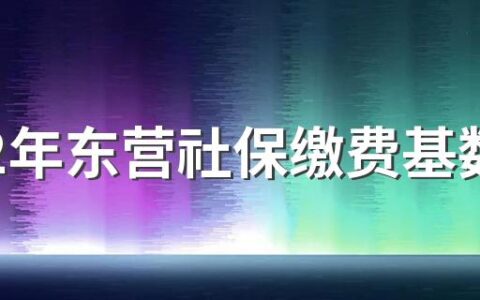 2022年东营社保缴费基数及比例 2022年东营社保缴费一个月多少钱