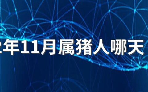 2022年11月属猪人哪天搬家吉利 2022年属猪11月黄道吉日一览表