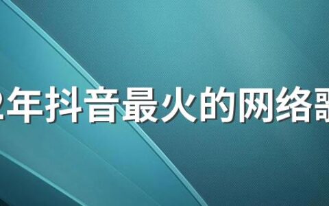 2022年抖音最火的网络歌曲