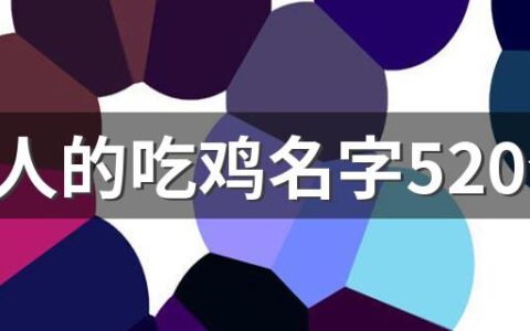 吸引人的吃鸡名字520个 好记的吃鸡网名