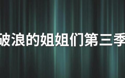 乘风破浪的姐姐们第三季全阵容集结 来看看完整名单