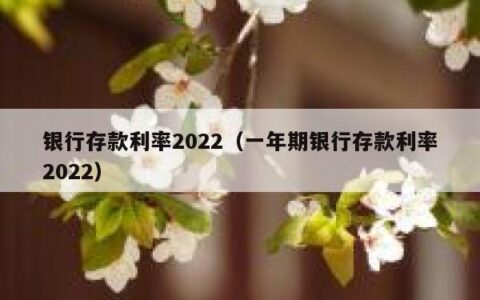 银行存款利率2022（一年期银行存款利率2022）