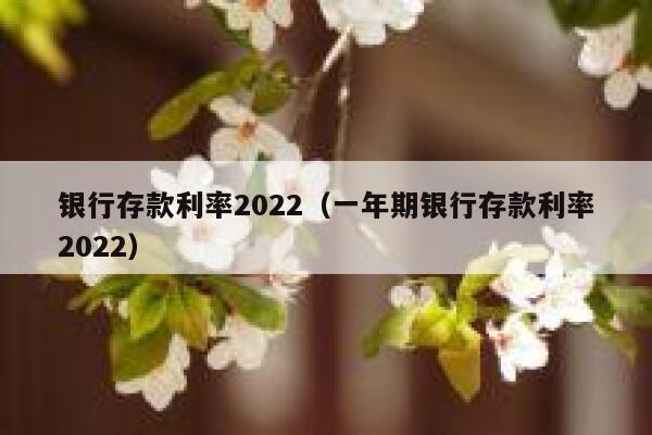 银行存款利率2022（一年期银行存款利率2022） 第1张