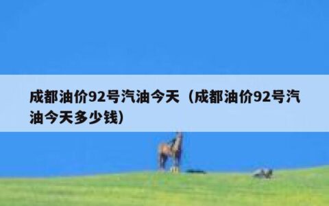 成都油价92号汽油今天（成都油价92号汽油今天多少钱）