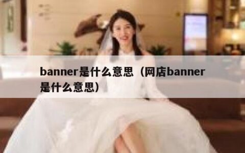 banner是什么意思（网店banner是什么意思）