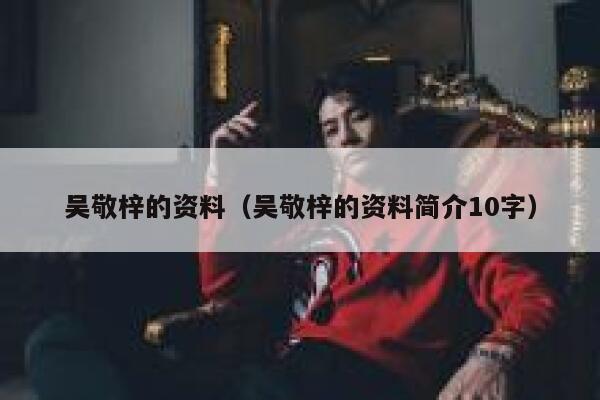 吴敬梓的资料（吴敬梓的资料简介10字） 第1张