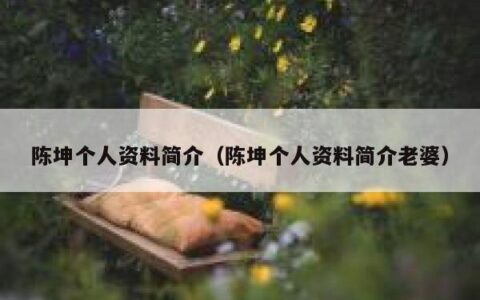 陈坤个人资料简介（陈坤个人资料简介老婆）