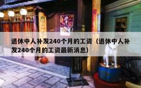 退休中人补发240个月的工资（退休中人补发240个月的工资最新消息）