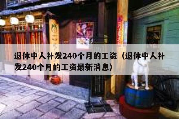 退休中人补发240个月的工资（退休中人补发240个月的工资最新消息） 第1张