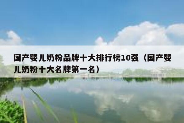 国产婴儿奶粉品牌十大排行榜10强（国产婴儿奶粉十大名牌第一名） 第1张