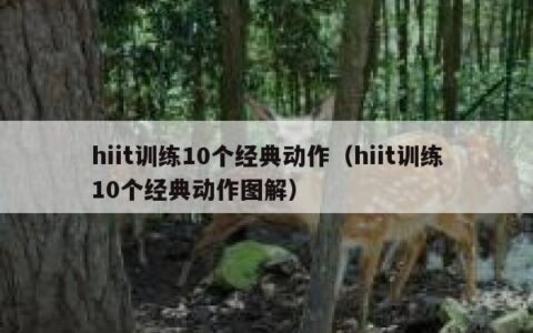 hiit训练10个经典动作（hiit训练10个经典动作图解）