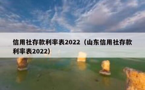 信用社存款利率表2022（山东信用社存款利率表2022）