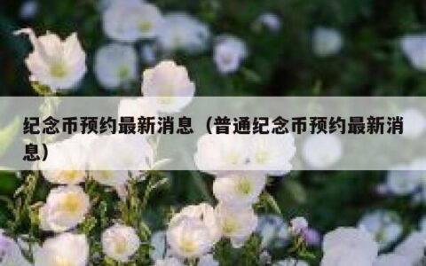 纪念币预约最新消息（普通纪念币预约最新消息）