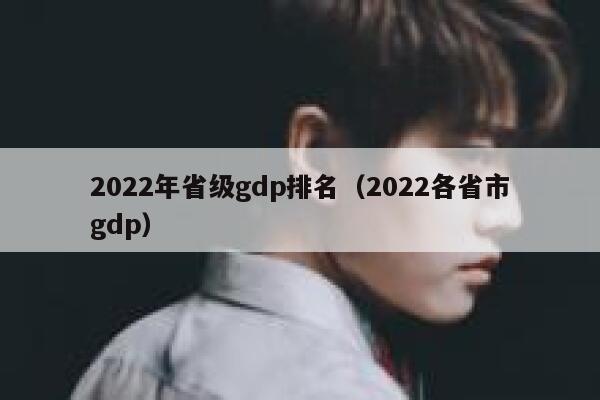 2022年省级gdp排名（2022各省市gdp） 第1张