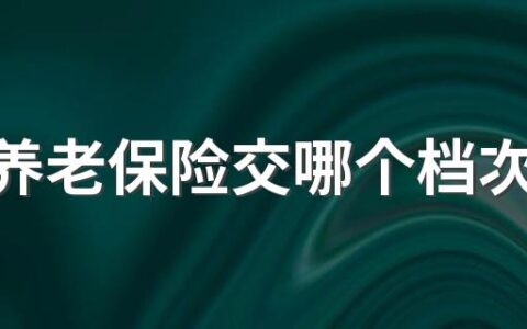 农村养老保险交哪个档次最划算2022 农村养老保险一定要交吗