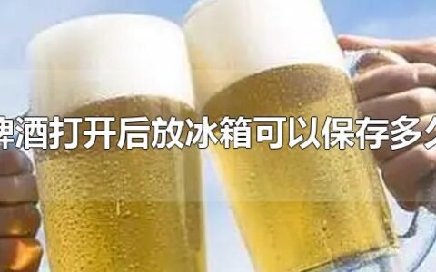 啤酒打开后放冰箱可以保存多久