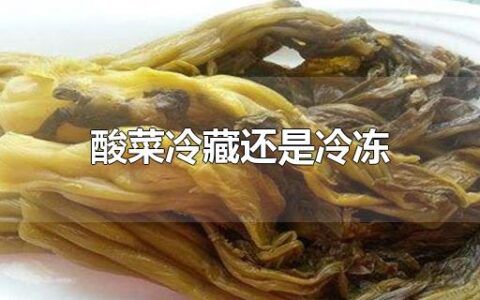 酸菜冷藏还是冷冻