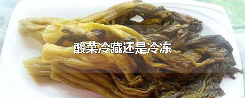 酸菜冷藏还是冷冻