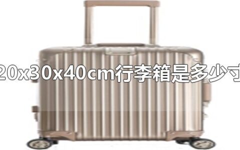 20x30x40cm行李箱是多少寸