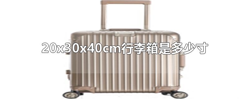 20x30x40cm行李箱是多少寸