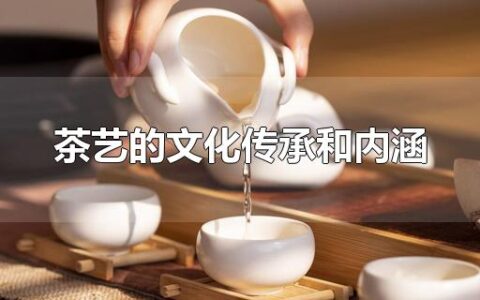 茶艺的文化传承和内涵