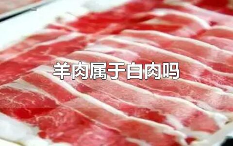 羊肉属于白肉吗